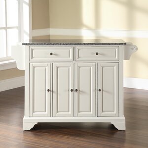 Abbate Kitchen Island with Granite Top