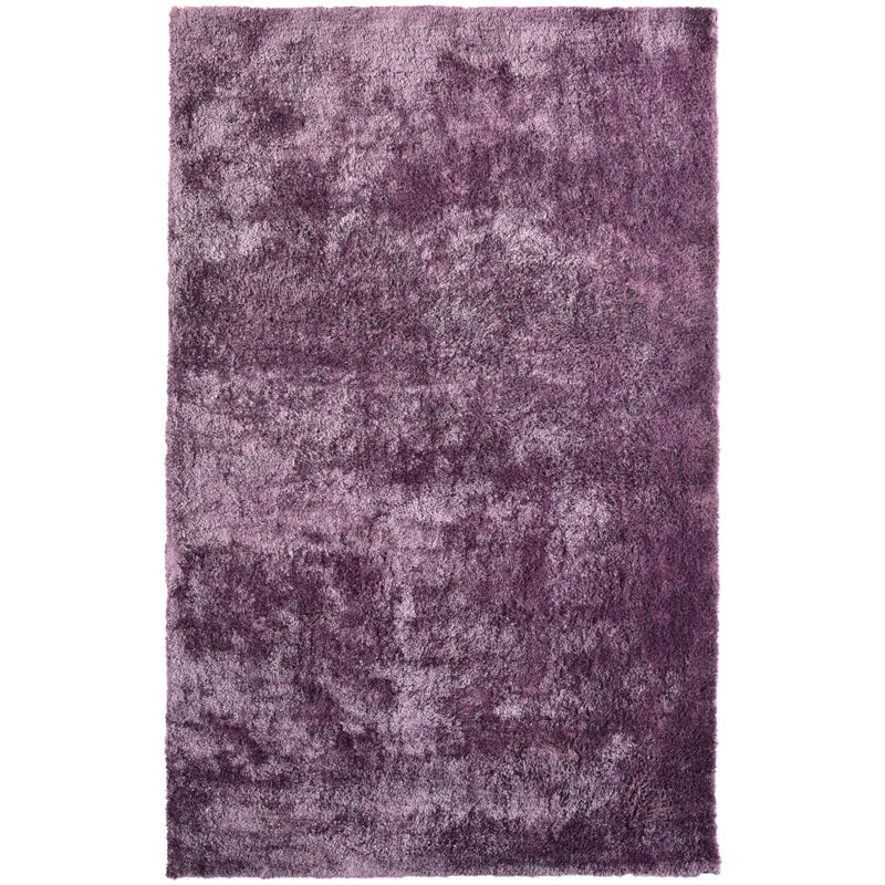 Rug Studio Fur Purple Area Rug Wayfair