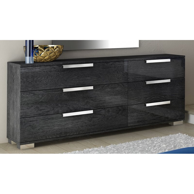 Wrought Studio Thurner 6 Drawer Double Dresser Wayfair