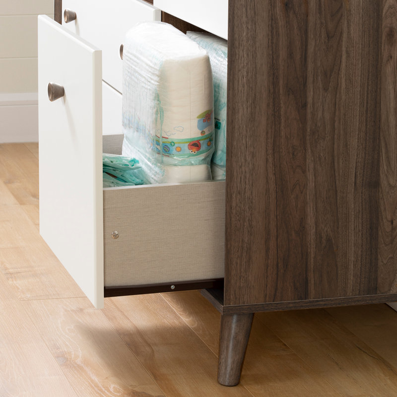 walnut changing table