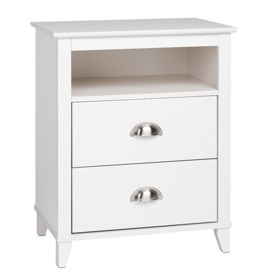 Beachcrest Home Pembrooke Traditional 2 Drawer Nightstand Color
