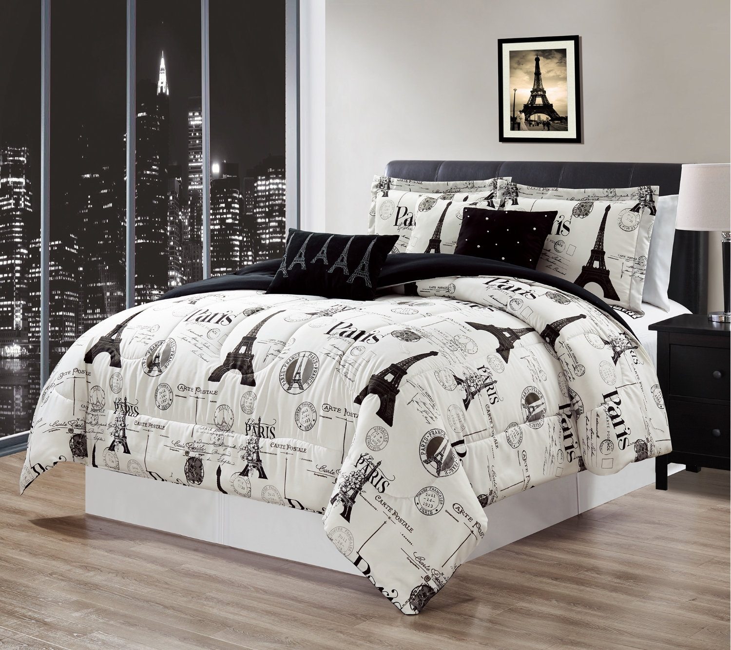 Cosmoliving By Cosmopolitan Parisian Street Comforter Set