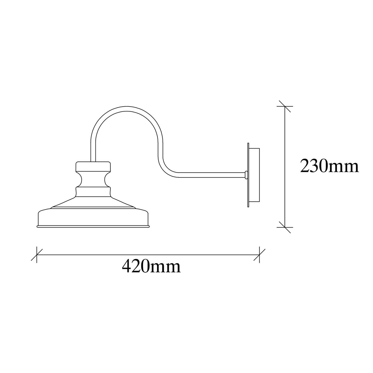 East Urban Home 1 - Light Dimmable Barn Light & Reviews | Wayfair