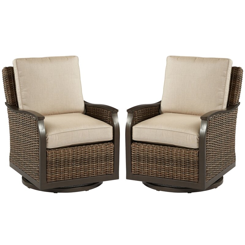 wayfair swivel glider chair