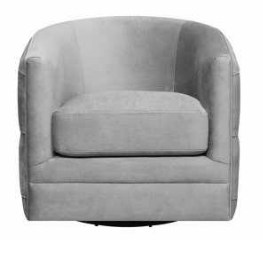Cohasset Swivel Barrel Chair by Everly Quinn Best #1