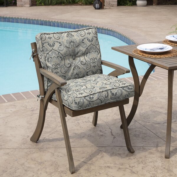 US Chair Cushion Tufted Deck Chaise Padding For Outdoor Patio Pool Recliner 