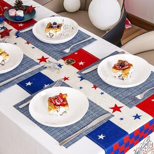 Summer 4th of July Memorial Day Outdoor Vinyl Tablecloths 7 Styles 5 Sizes  NEW!