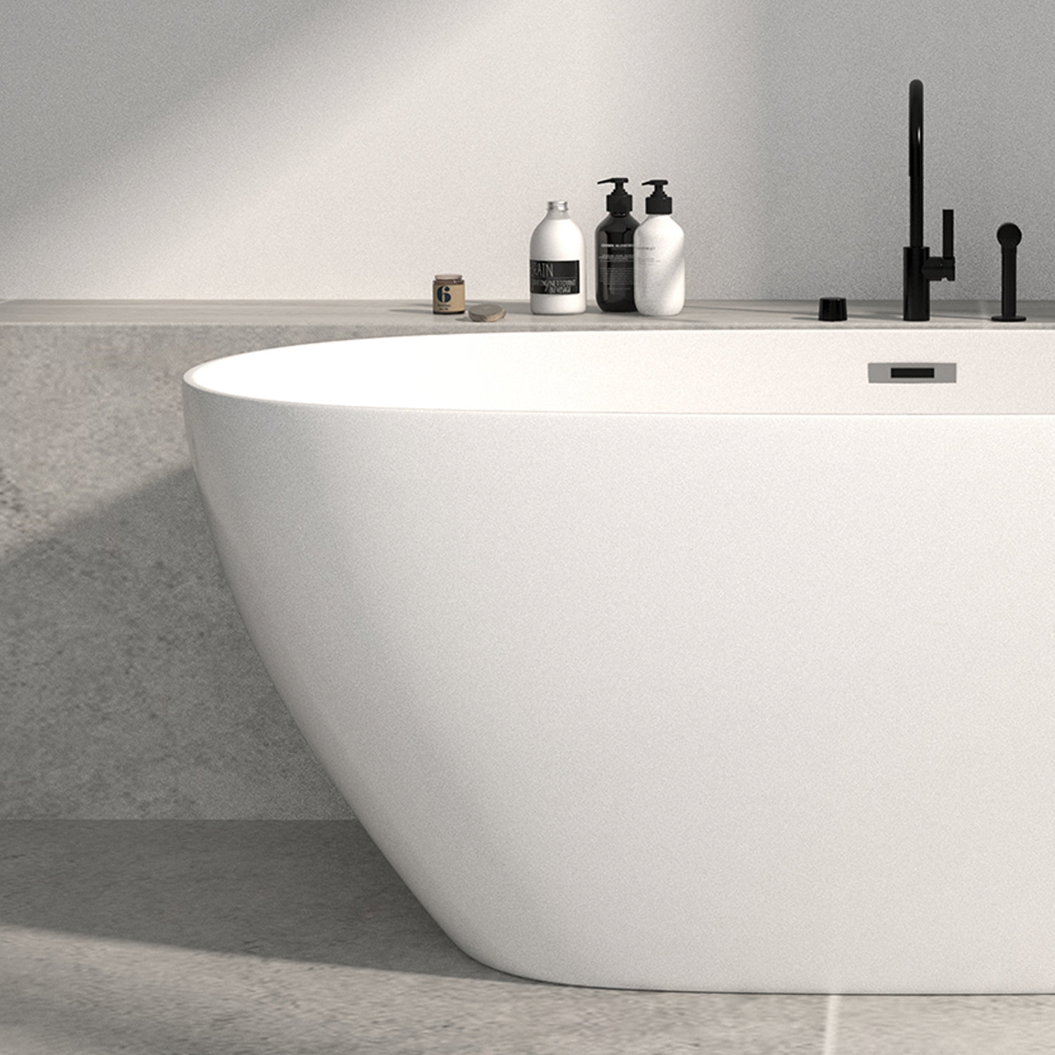 Topcraft 67" x 30" Freestanding Acrylic Soaking Tub Wayfair