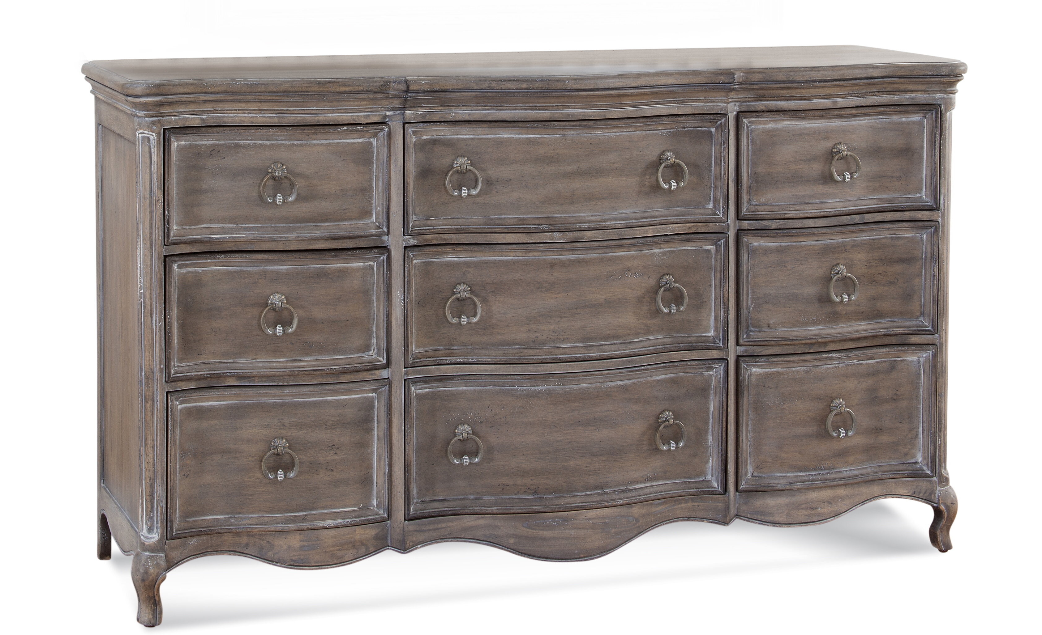 9 drawer antique dresser