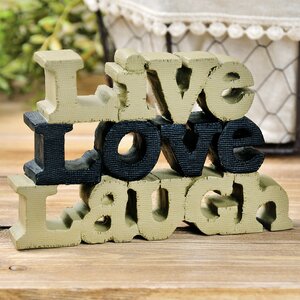 Live Love Laugh Letter Block