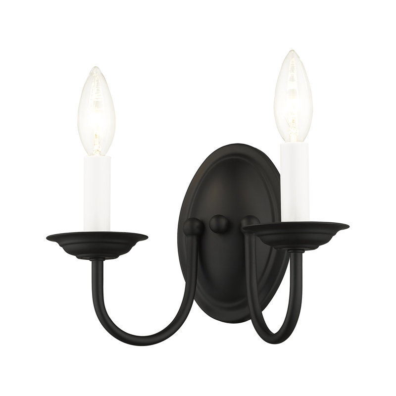 Astoria Grand Heffron 2 Light Dimmable Candle Wall Light Reviews Wayfair