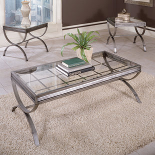 Glass Coffee Table Sets You\'ll Love | Wayfair Glass Coffee Table Sets You\'ll Love | Wayfair