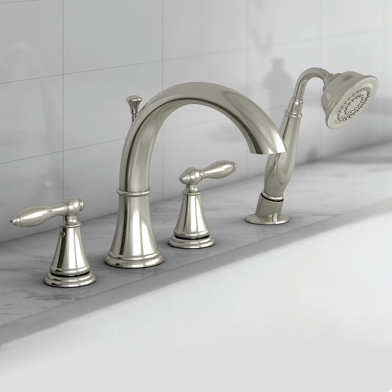 Windon Bay Winchester Double Handle Deck Mounted Roman Tub Faucet