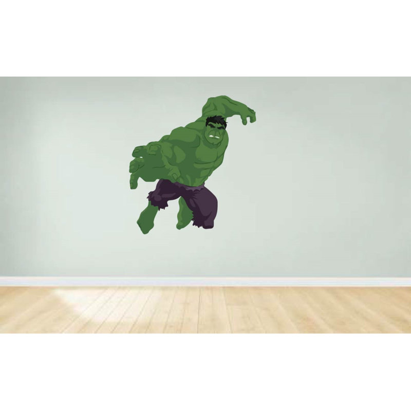 Design With Vinyl The Hulk Marvel Super Heroes Cartoon Vinyl Wall Decal Wayfair Hulk avengers disney cartoon character childrens armchair. wayfair com