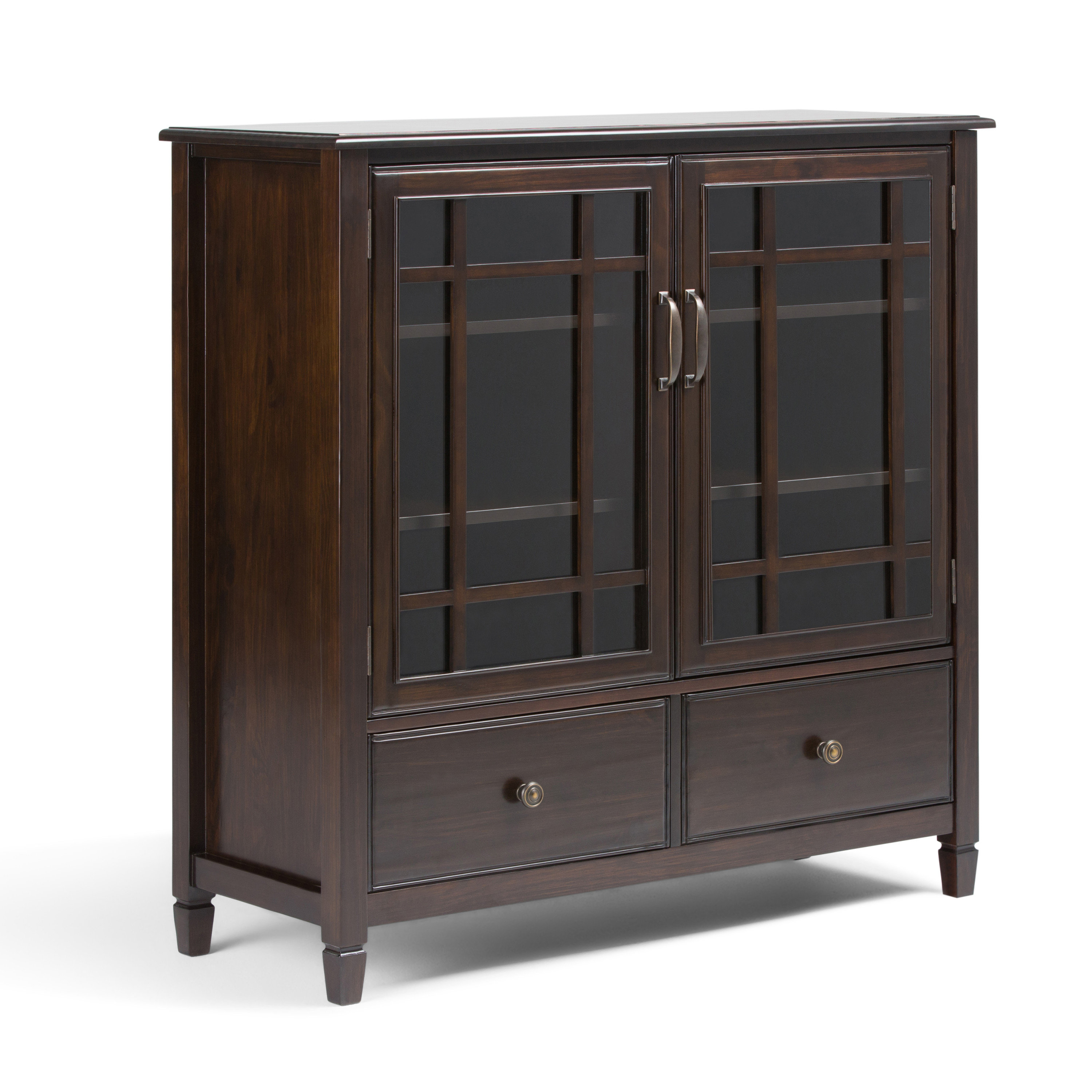 Simpli Home Connaught 2 Door Tall Accent Cabinet Reviews Wayfair