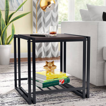 Brayden Studio Fatululik Frame End Table With Storage Wayfair
