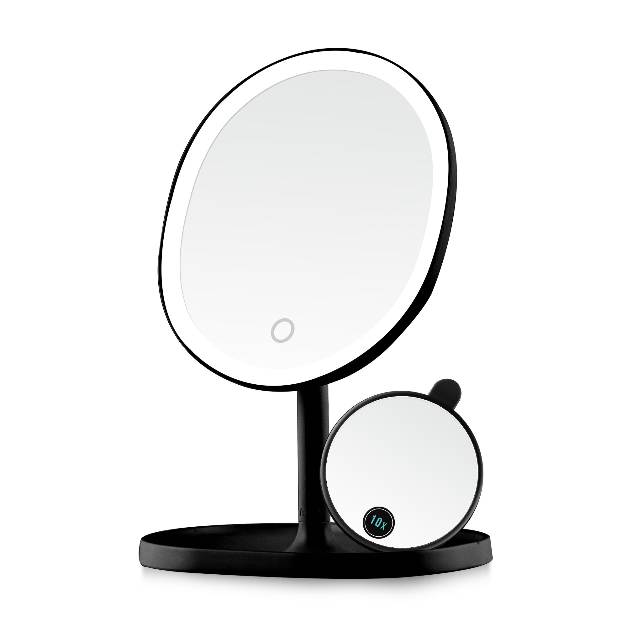 Ebern Designs Amandajo Oval LED Floor Mirror | Wayfair