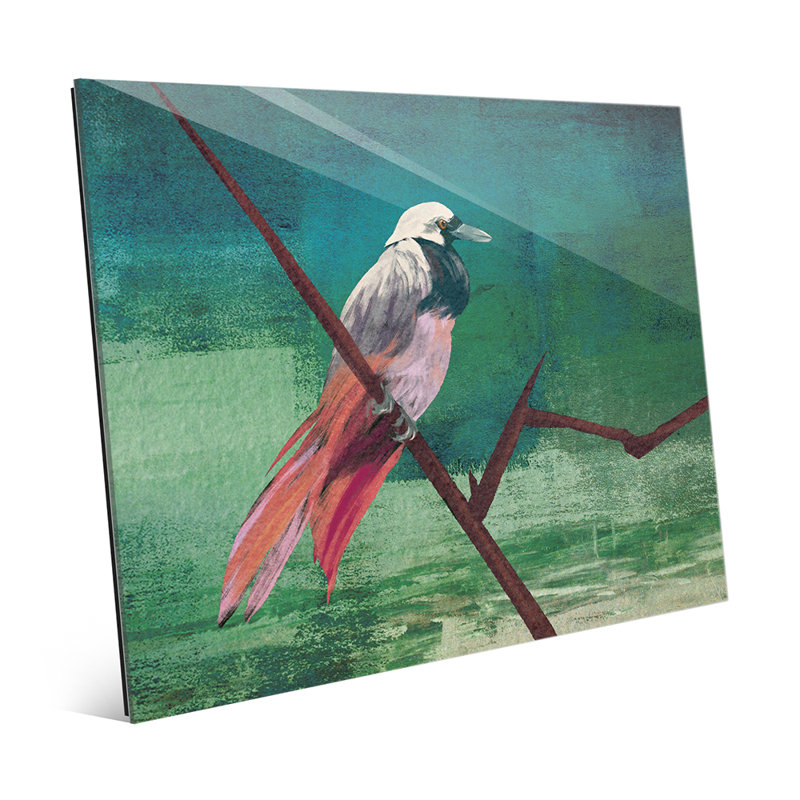 Click Wall Art Bird Of Paradise On Emerald Print Of Painting On
