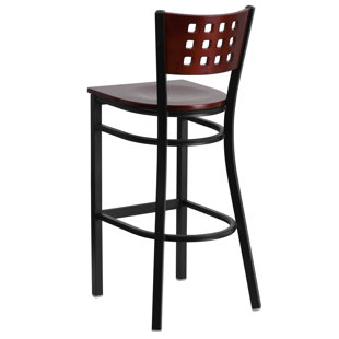 Chafin Cutout Back Metal 30 Bar Stool by Winston Porter