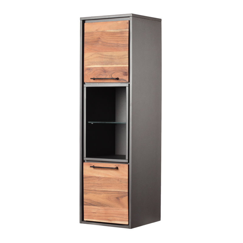 Wrought Studio Kayla Handcrafted Modern Acacia Wood Cabinet Wayfair