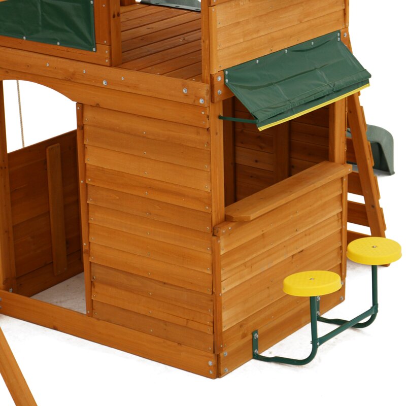 kidkraft ridgeview deluxe clubhouse wooden playset