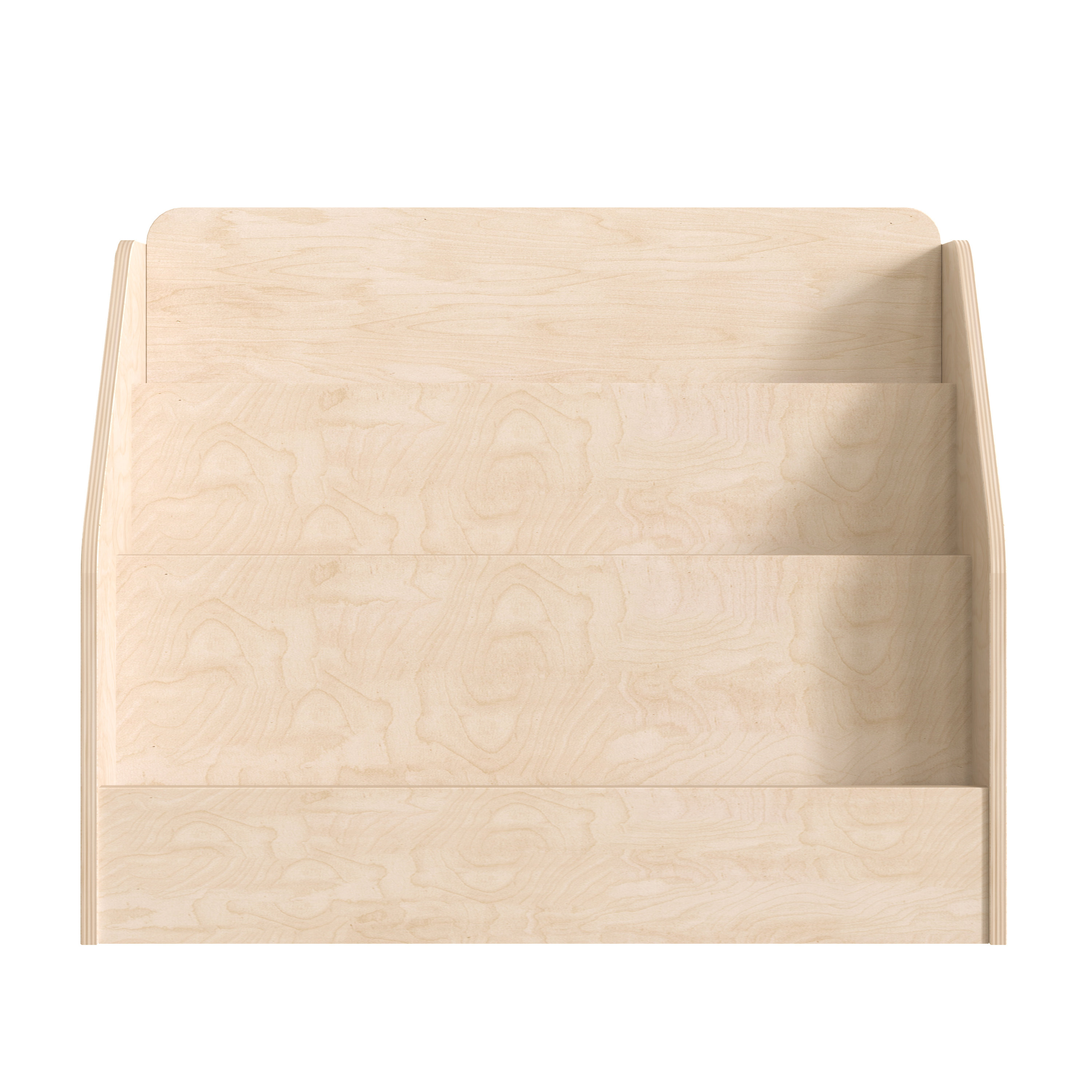 Bright Beginnings Commercial Grade Wooden 3 Tiered Classroom Bookstand