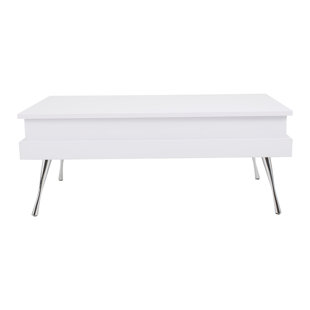 Modern Contemporary High Gloss White Coffee Table Allmodern Quickview