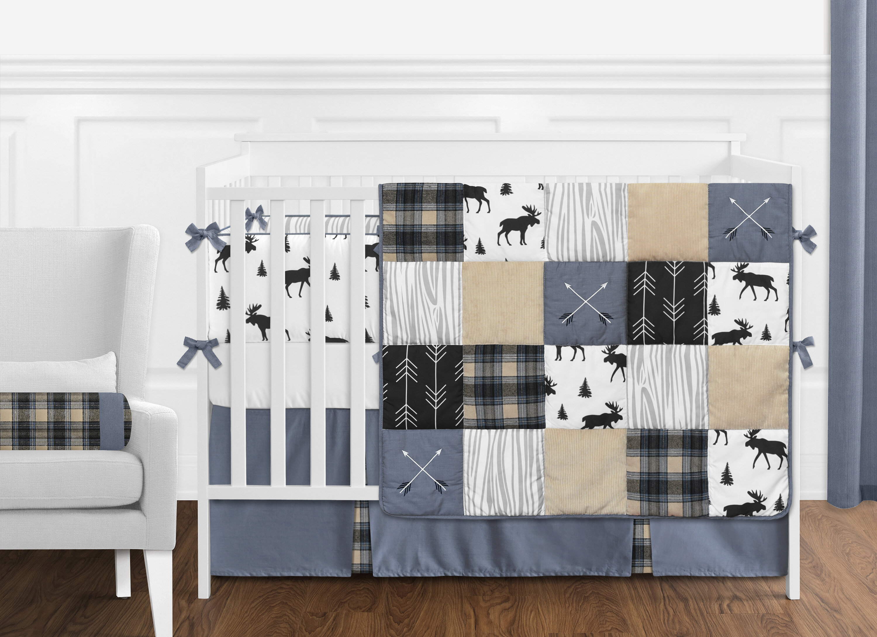 Sweet Jojo Designs Green And Beige Deer Buffalo Plaid Check Woodland Camo Baby Boy Crib Bedding Set With Bumper Rustic Camouflage 9 Pieces Baby Bedding Crib Bedding G2 Publicidad Com