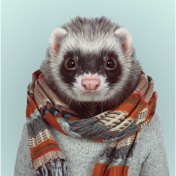 Landscape Ferret 2 Sticker