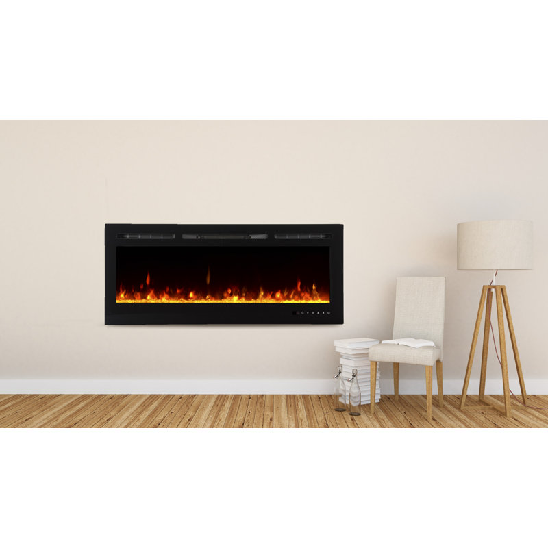 Wade Logan Bettie Recessed Wall Mounted Electric Fireplace