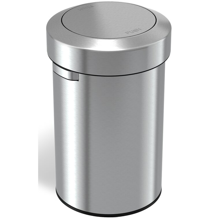 NEW 13-Gallon Automatic Sensor Touch Free Trash Can Stainless Steel Trash Bin +