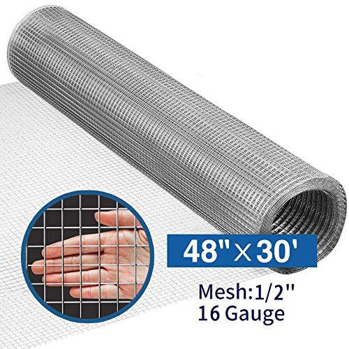 Amagabeli 48inch X 30ft Ss304 Stainless Steel Welded Wire Mesh 1 2 Inch Square Hardware Cloth 16 Gauge Wayfair Amagabeli 48inch X 30ft Ss304 Stainless Steel Welded Wire Mesh 1 2 Inch Square Hardware Cloth 16 Gauge Wayfair