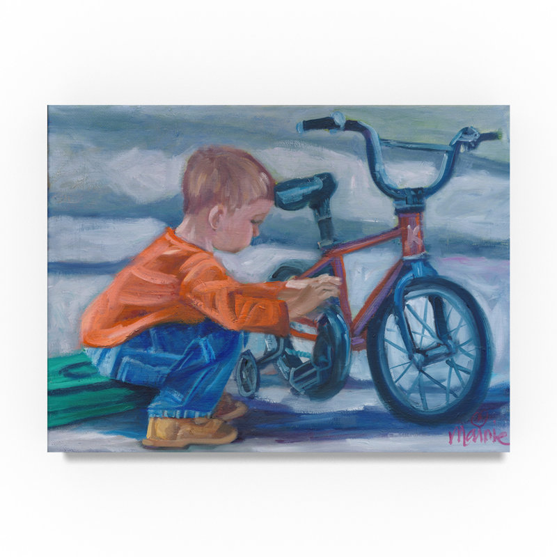 Trademark Art Like Father Like Son Oil Painting Print On Wrapped