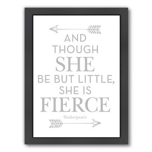 She Is Fierce Framed Art