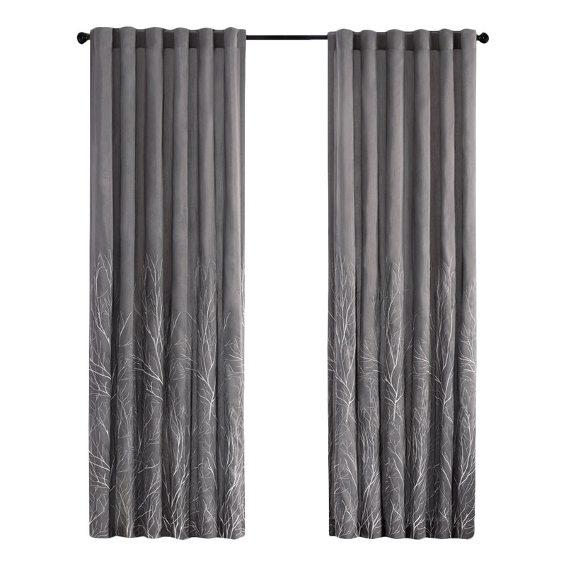 Gladeview Floral Room Darkening Rod Pocket Curtains Drapes