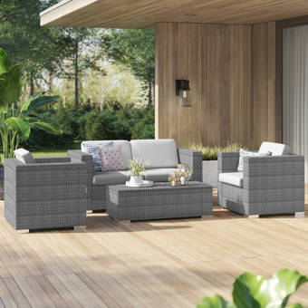 Fleur De Lis Living Carleton 5 Piece Multiple Chairs Seating Group With Cushions Wayfair