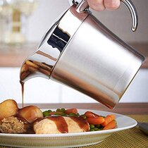Stainless Steel Beefsteak Sauce Boat Small Container Jug Curry Saucer Soup SI