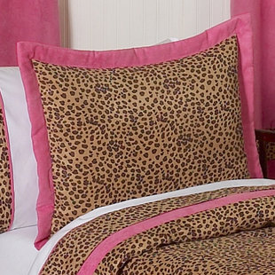 Light Pink Pillow Sham Wayfair Cheetah Pink Sham