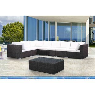 View Sinead 8 Piece Rattan Sectional Seating Group with