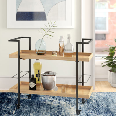 Emer Wooden Bar Cart