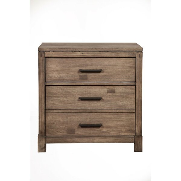 Gracie Oaks Arrighetto 3 Drawer Nightstand | Wayfair