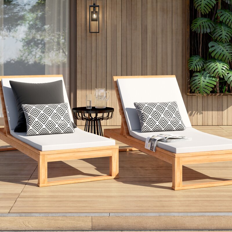 Kassiopeia Indoor/Outdoor Sunbrella Chaise Lounge Cushion ...