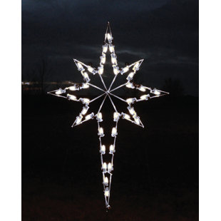 Large Outdoor Christmas Star Wayfair Large Star Of Bethlehem Lighted Display
