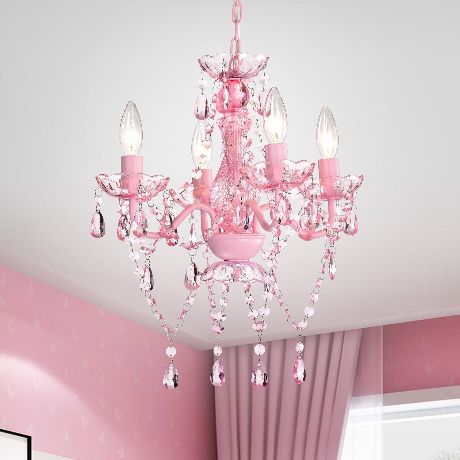 crystal chandelier for girls room