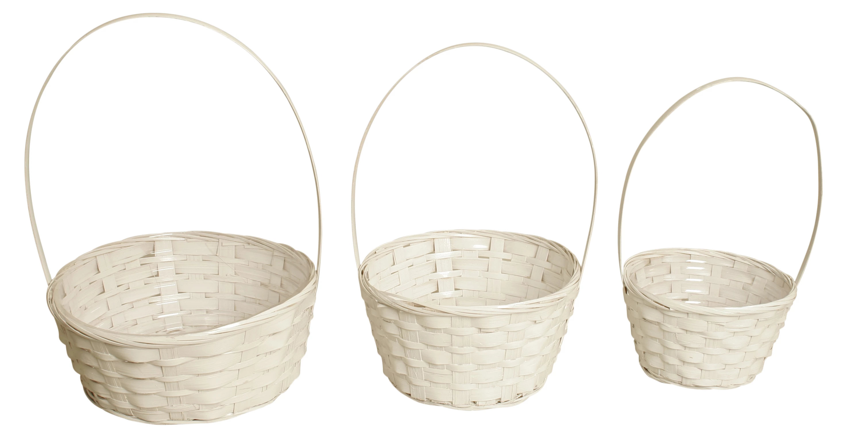 Waldimports 3 Piece Bamboo Basket Set Wayfair