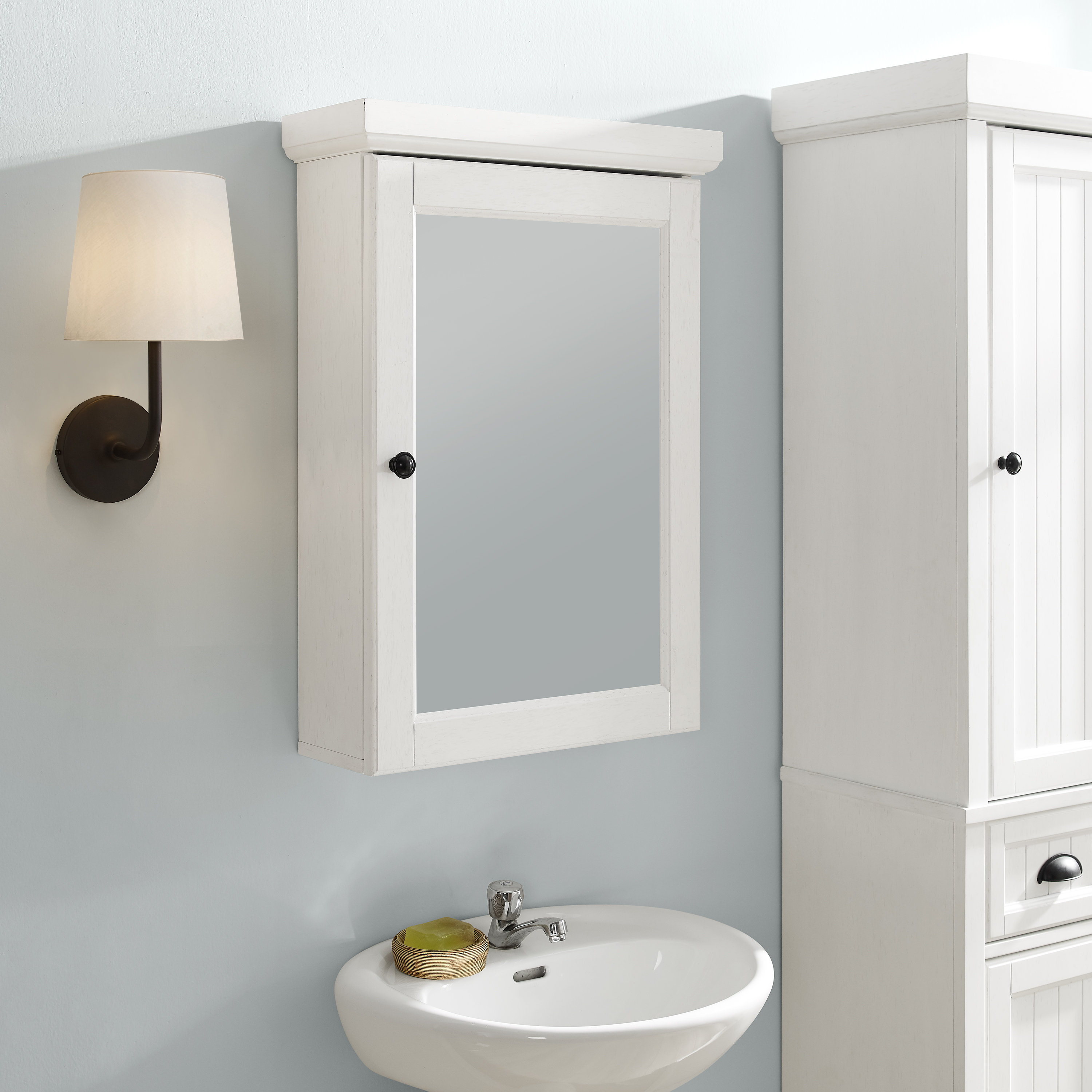 Coastal Farmhouse Carmel Surface Mount Framed 1 Door Medicine Cabinet With 3 Adjustable Shelves Reviews Wayfair