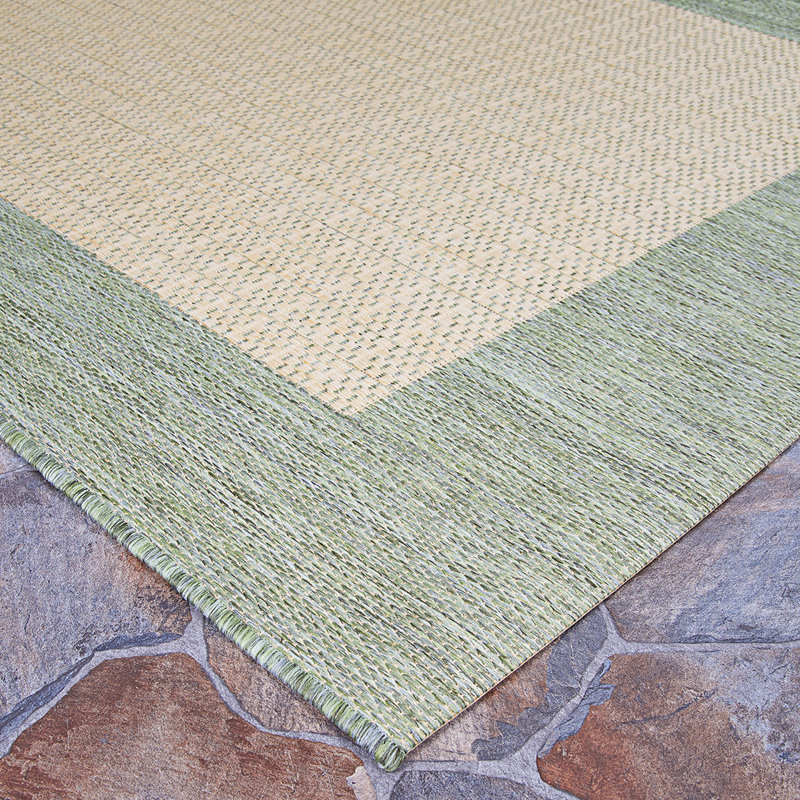 Celia Moss Green Tan Indoor Outdoor Area Rug Reviews Joss Main