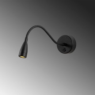 Wandlampe mit Schalter matt schwarz getrennt schaltbar LED Innenleuchte A+