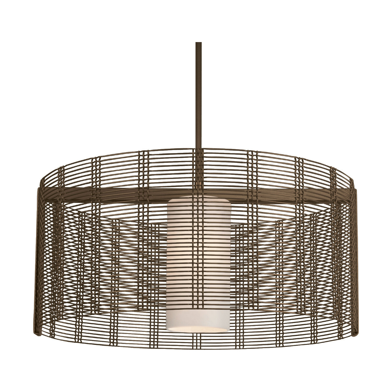 mesh drum chandelier