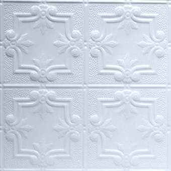Shanko Pre Painted 23 75 X 23 75 Metal Tile In White Wayfair